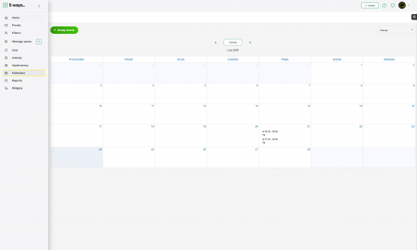 Kalendarz w systemie 5 ways..